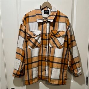 HFX Plaid Button-Up Jacket